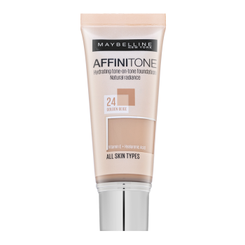 Maybelline Affinitone Hydrating tone-on-tone Foundation tekući make-up s hidratantnim učinkom 24 Golden Beige 30 ml