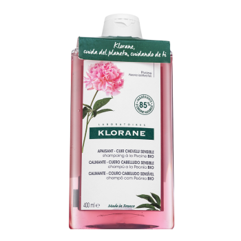 Klorane Organic Peony Soothing Shampoo posilující šampon pro citlivou pokožku hlavy 400 ml