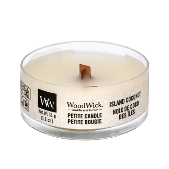 Woodwick Island Coconut scented candle 31 g