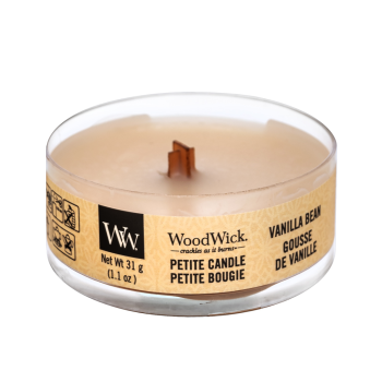Woodwick Vanilla Bean scented candle 31 g