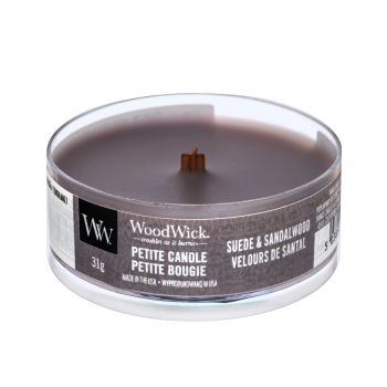 Woodwick Sueded Sandalwood vonná svíčka 31 g