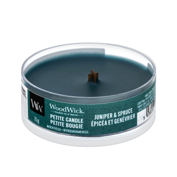 Woodwick Juniper & Spruce scented candle 31 g