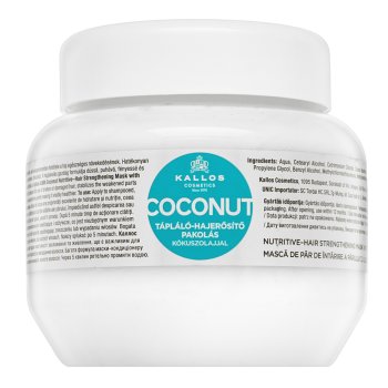 Kallos Coconut Nutritive-Hair Strengthening Mask učvršćujuća maska za sve tipove kose 275 ml