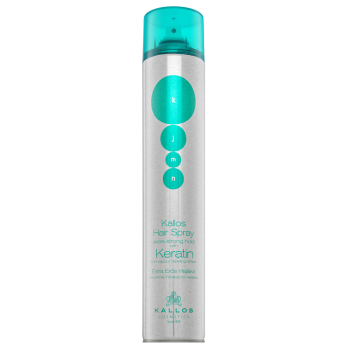 Kallos Keratin Hair Spray Extra Strong Hold mocno utrwalający lakier do włosów z keratyną 750 ml