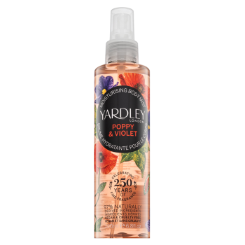 Yardley Poppy and Violet telový sprej pre ženy 200 ml