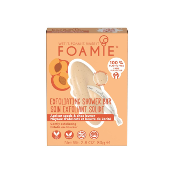 Foamie Gel de ducha sólido Exfoliating Shower Bar Apricot Seeds & Shea Butter 80 g