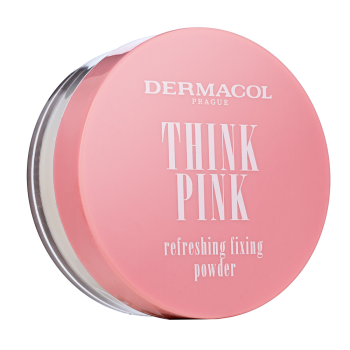 Dermacol Think Pink Refreshing Fixing Powder pudr pro sjednocenou a rozjasněnou pleť 10 g