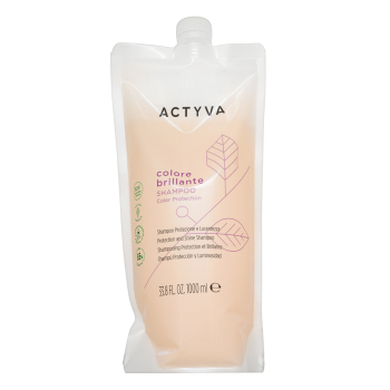 Kemon Actyva Colore Brillante Protection and Shine Shampoo ochranný šampon pro barvené vlasy Refill 1000 ml