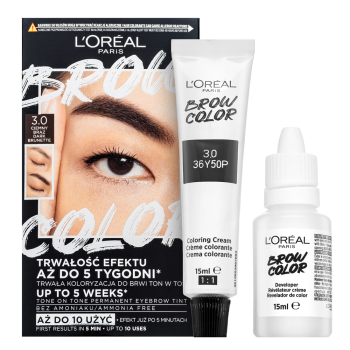 L´Oréal Paris Brow Color Semi-Permanent Eyebrow Tint semi-permanentní barva na obočí 3.0 Dark Brunette