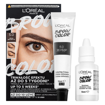 L´Oréal Paris Brow Color Semi-Permanent Eyebrow Tint polutrajna boja za obrve 5.0 Brunette