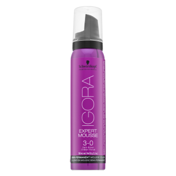 Schwarzkopf Professional Igora Expert Mousse Semi-Permanent Mousse Color schiuma colorante semipermanente per capelli 3-0 100 ml