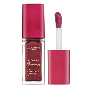 Clarins Lip Comfort Oil Shimmer olej na rty se třpytkami 03 Funky Raspberry 7 ml