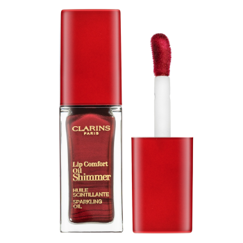 Clarins Lip Comfort Oil Shimmer olej na rty se třpytkami 08 Burgundy Wine 7 ml