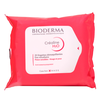 Bioderma Créaline odličovací ubrousky H2O Lingettes 25 pcs