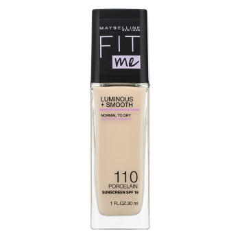 Maybelline Fit Me! Luminous + Smooth Foundation podkład w płynie z ujednolicającą i rozjaśniającą skórę formułą 110 Porcelain 30 ml