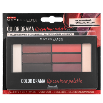 Maybelline Color Drama Lip Contour Palette konturovací paletka na rty 01 Crimson Vixen