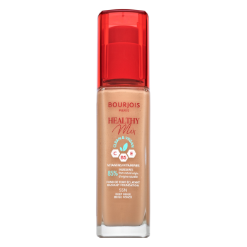 Bourjois Healthy Mix Clean & Vegan Radiant Foundation vloeibare make-up om de huidskleur te egaliseren 55N Deep Beige 30 ml