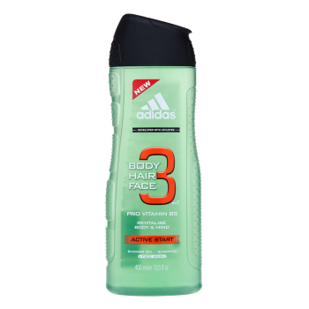 Adidas 3 Active Start Shower gel for men 400 ml