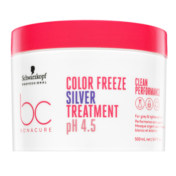 Schwarzkopf Professional BC Bonacure Color Freeze Silver Treatment pH 4.5 Clean Performance maska o działaniu neutralizującym żółte odcienie 500 ml