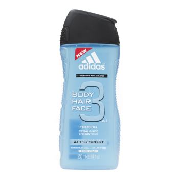 Adidas 3 Extra Fresh Gel de ducha para hombre 250 ml