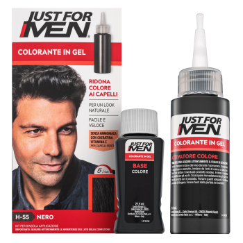 Just For Men Gel Color haarkleur voor mannen H55 Natural Real Black