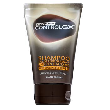 Just For Men Control GX 2in1 Shampoo șampon și balsam pentru păr cărunt 118 ml
