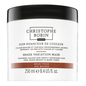Christophe Robin Shade Variation Mask vyživující maska s barevnými pigmenty pro oživení barvy studených hnědých odst Ash Brown 250 ml