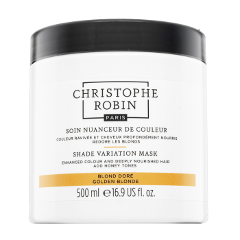 Christophe Robin Shade Variation Mask vyživující maska s barevnými pigmenty pro oživení teplých blond odstínů vlasů Golden Blonde 500 ml