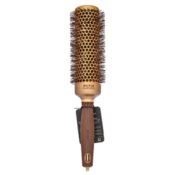 Olivia Garden Expert Blowout Shine Round Brush Wavy Bristles Gold & Brown 45 mm haarborstel