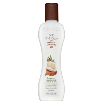 BioSilk Therapy with Natural Coconut Oil Leave-In Treatment bezoplachová péče na roztřepené konečky vlasů 167 ml