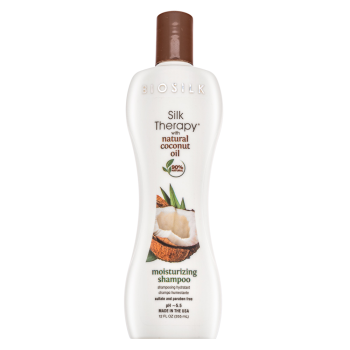 BioSilk Silk Therapy Organic Coconut Oil Moisturizing Shampoo vyživující šampon s hydratačním účinkem 355 ml