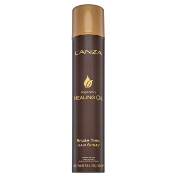L’ANZA Keratin Healing Oil Brush Thru Hair Spray стилизиращ спрей за лесно разресване 350 ml