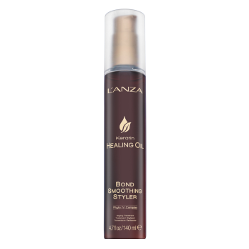 L’ANZA Keratin Healing Oil Bond Smoothing Styler bezoplachová péče pro uhlazení vlasů 140 ml