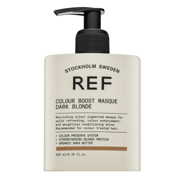 REF Colour Boost Masque hranjiva maska s pigmentima u boji za oživljavanje boje Dark Blonde 200 ml