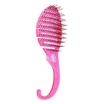 Wet Brush Shower Detangler Glitter Pink kefa na vlasy
