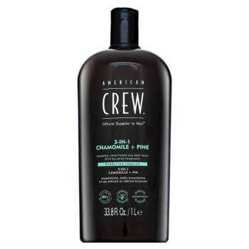 American Crew 3-in-1 Chamolie + Pine šampon, kondicionér a sprchový gel 1000 ml