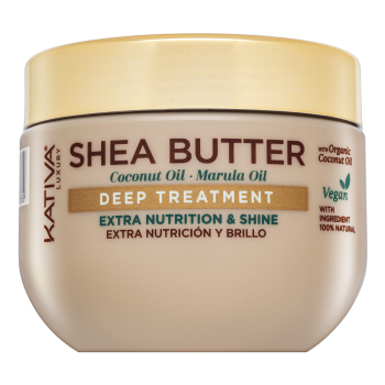 Kativa Shea Butter Coconut Oil - Marula Oil Deep Treatment vyživující maska pro hebkost a lesk vlasů 300 ml