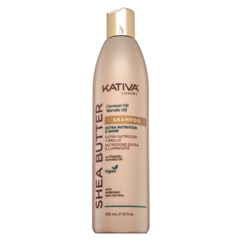 Kativa Shea Butter Coconut Oil - Marula Oil Shampoo vyživující šampon pro hebkost a lesk vlasů 355 ml