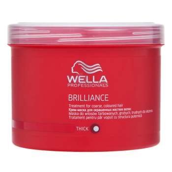 Wella Professionals Brilliance Treatment maska pre hrubé a farbené vlasy 500 ml