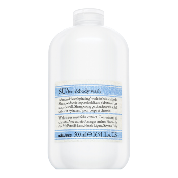 Davines Essential Haircare SU Hair & Body Wash Shampoo und Duschgel 2 in 1 für sonnengestresstes Haar 500 ml