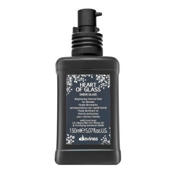 Davines Heart Of Glass Sheer Glaze Brightening Thermal Fluid pielęgnacja bez spłukiwania do włosów farbowanych, rozjaśnianych i po innych zabiegach chemicznych 150 ml