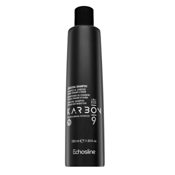 Echosline Karbon 9 Charcoal Shampoo Шампоан за боядисана, химически третирана и изрусявана коса 350 ml