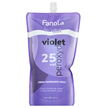 Fanola No Yellow Color Violet Peroxyde emulsja aktywująca o działaniu neutralizującym żółte odcienie 7% 25 Vol. 1000 ml