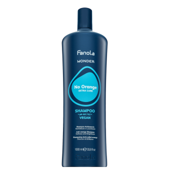 Fanola Wonder No Orange Extra Care Shampoo sampon neutralizant pentru nuante maro 1000 ml