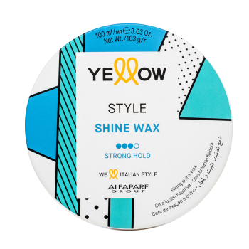 Alfaparf Milano Yellow Style Shine Wax vosk na vlasy pro silnou fixaci 100 ml