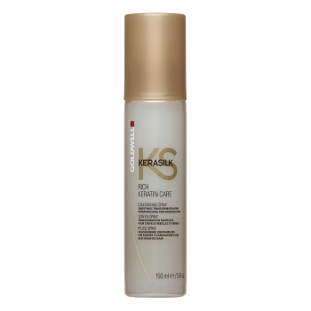Goldwell Kerasilk Rich Keratin Care Conditioning Spray bezoplachový kondicionér pro nepoddajné a poškozené vlasy 150 ml