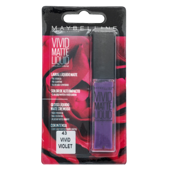 Maybelline Vivid Matte Liquid Lipstick tekući ruž za usne za mat efekt 43 Vivid Violet