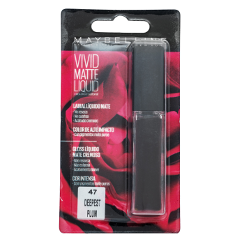 Maybelline Vivid Matte Liquid Lipstick tekući ruž za usne za mat efekt 47 Deepest Plum