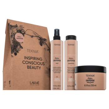 Lakmé Teknia Full Defense Pack zestaw dla ochrony i blasku włosów 300 ml + 300 ml + 250 ml