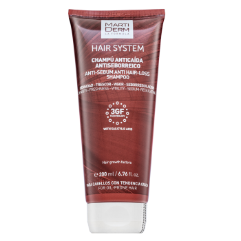 Martiderm Hair System 3GF Anti-Sebum Anti Hair-Loss Shampoo posilující šampon proti vypadávání vlasů 200 ml